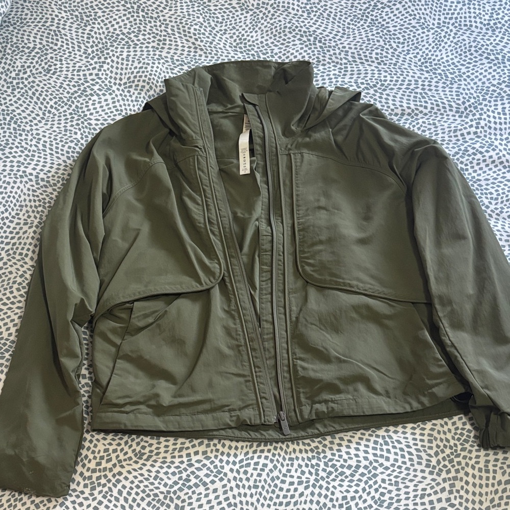 Lululemon Olive Green Lightweight Zip Jacket